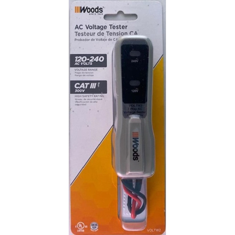 Woods VOLTW2 AC Voltage Tester Analog 120-240-Volt
