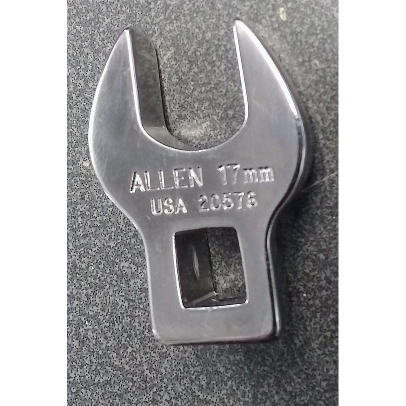 Allen 20576 17mm Crowfoot Non-Ratcheting Wrench 3/8" Drive USA