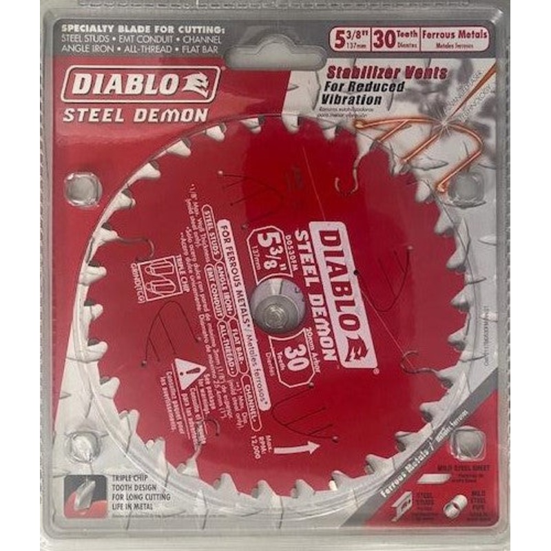 Diablo D053830FMX 5-3/8" x 30 Tooth Diablo Ferrous Cutting Saw Blade Italy