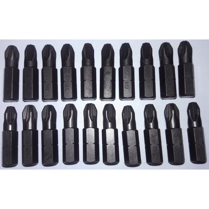 OSG #3 1" Power Screw Tips Japan 20pcs