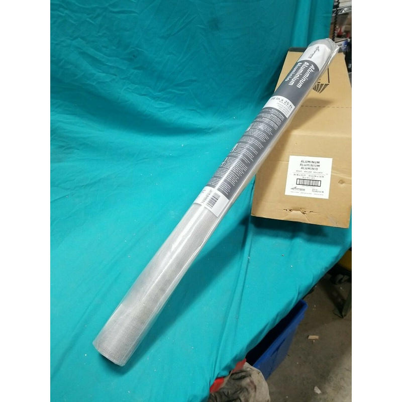 Saint-Gobain Adfors 14431 36-In. x 25-Ft. Bright Aluminum Insect Window Screen