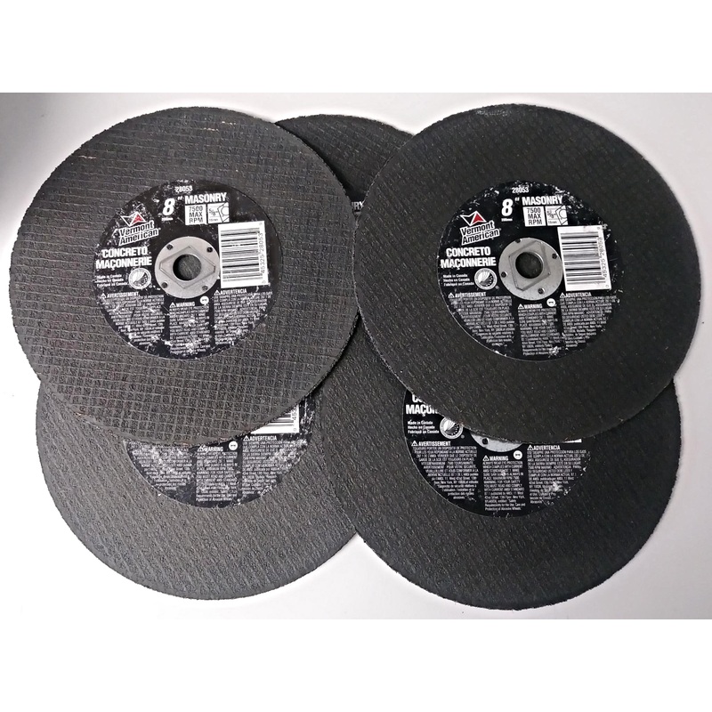 Vermont American 28053 8" Concrete Masonry Abrasive Wheel (5 Wheels)