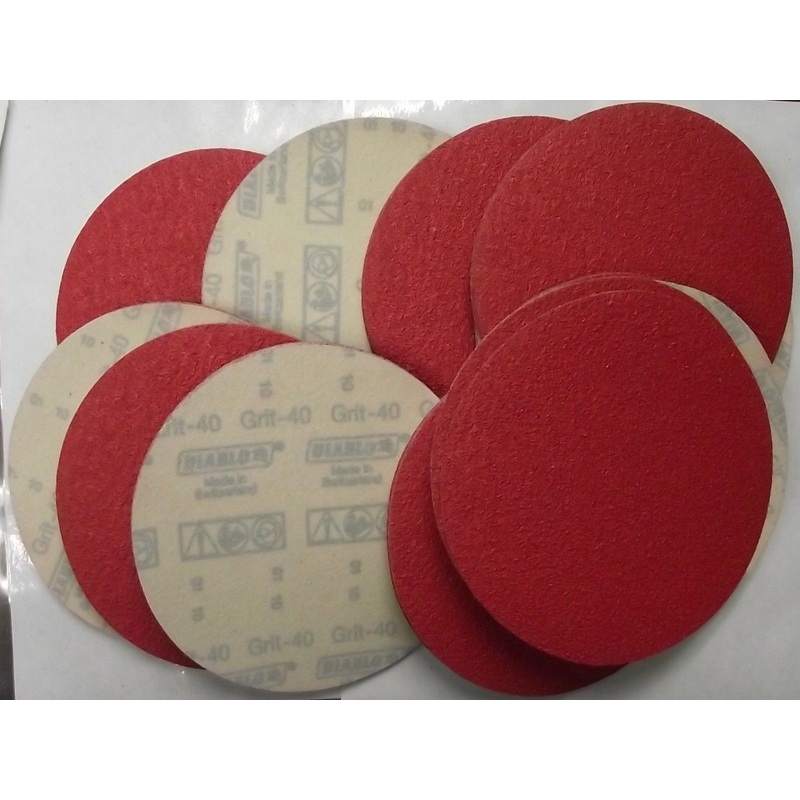 Diablo 2610017898 50 Pack U-Sand Hook & Lock 6" 40 Grit Sanding Discs