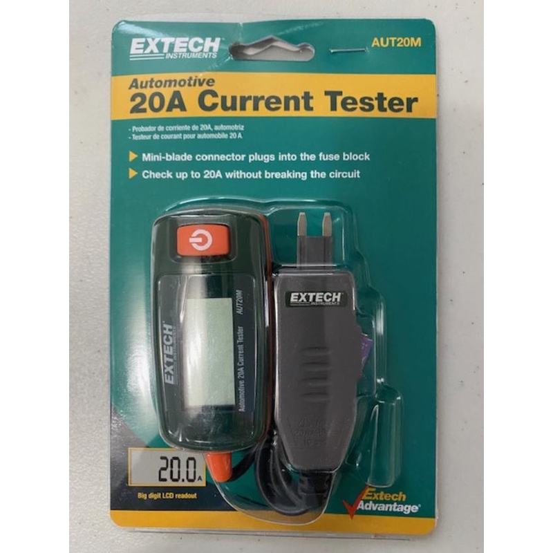 EXTECH AUT20M Automotive Current Tester with Mini-blade connector