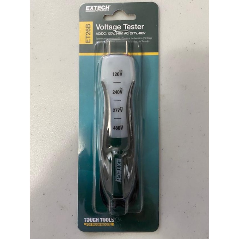 Extech ET26B Compact AC/DC Voltage Tester 120-240V AC/DC 277-480V AC