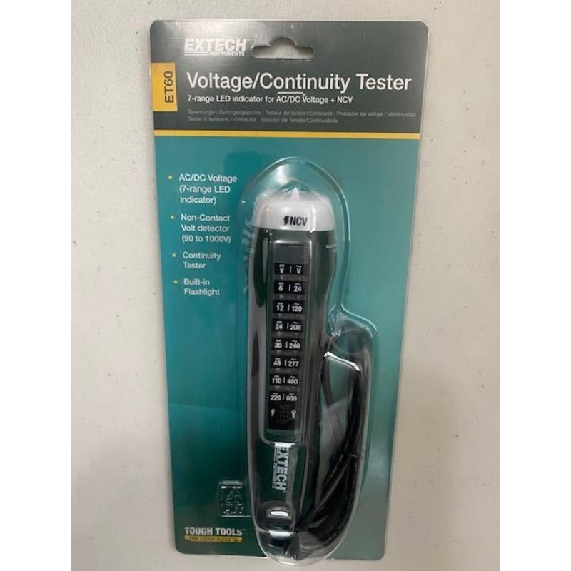 Extech ET60 7-Range AC/DC Voltage/Continuity Tester