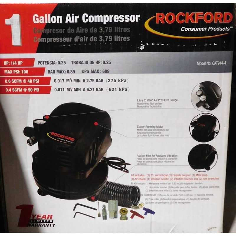 Rockford cat944-4 1 Gallon Light Duty Air Compressor (local pickup only)