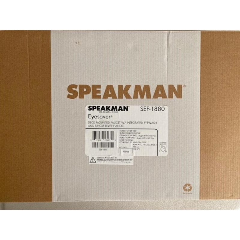 Speakman SEF1880  Eyesaver Single Lever Handle Eyewash Faucet