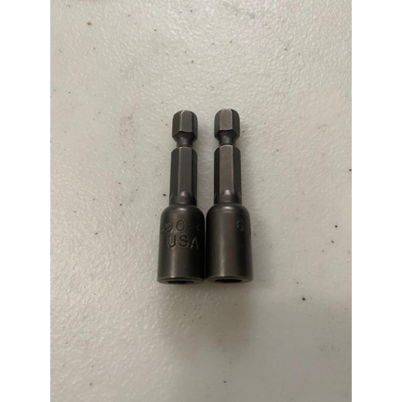 Stanley Proto J61690 6mm Magnetic Nut Setter Socket 1/4-Inch Hex Shank 2pcs. USA