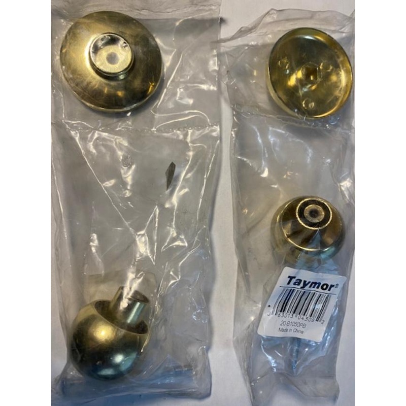 TAYMOR 20-B1050PB BI-FOLD KNOB W/ BACKPLATE POLISHED BRASS 2pcs.