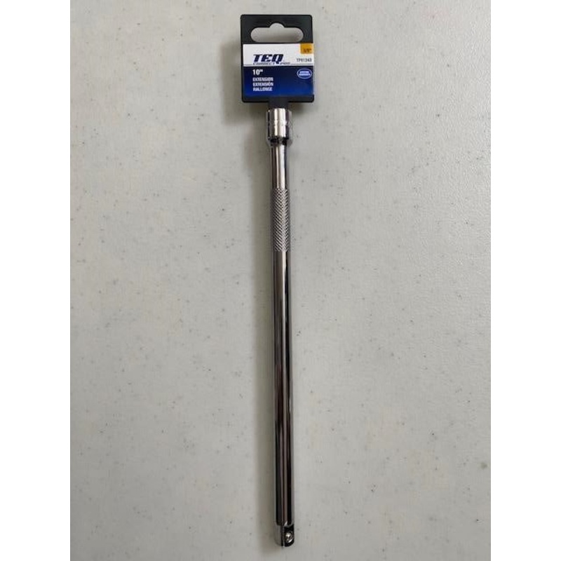 TEQ Correct TP81243 Professional Drive Socket Extension 3/8" Drive x 10" OAL