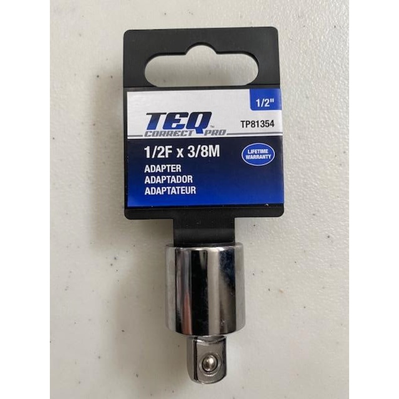 TEQ TP81354 1/2" Drive Female - 3/8" Drive Male Socket Adapter