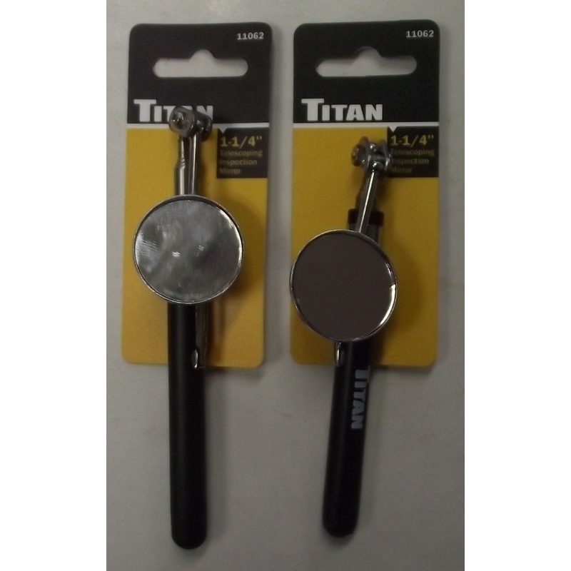 Titan Tools 11062 1-1/4" Telescoping Inspection Mirror 6-1/2" To 19"