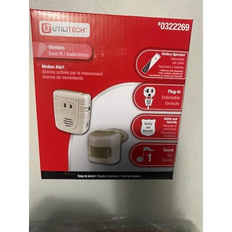 Utilitech 0322269 UT-6019-02 Wireless Motion Alert