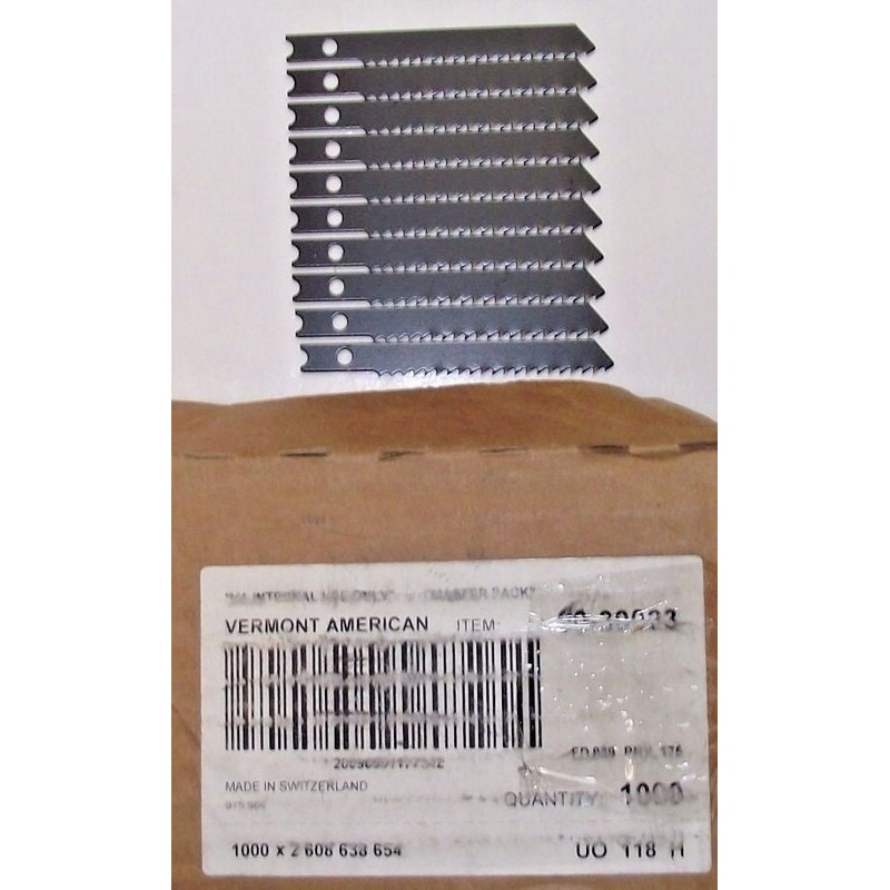 Vermont Jig Saw Blade 2-3/4" 10TPI 10pc 90-30023 Switzerland Bulk Unmarked
