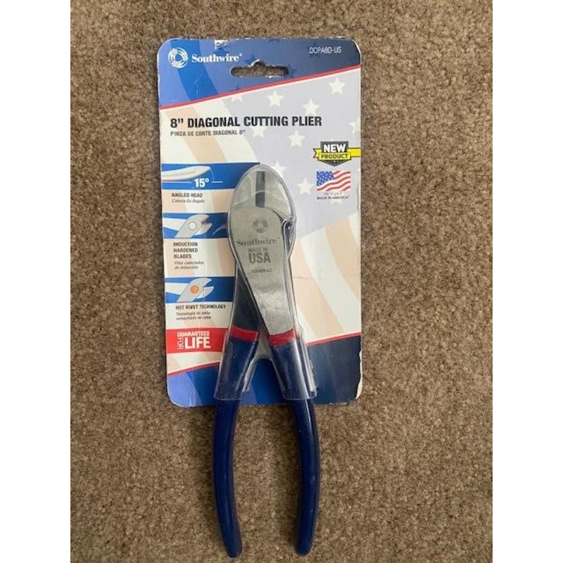Southwire DCPA8D-US 8" Angled Head Diagonal Cutting Pliers USA