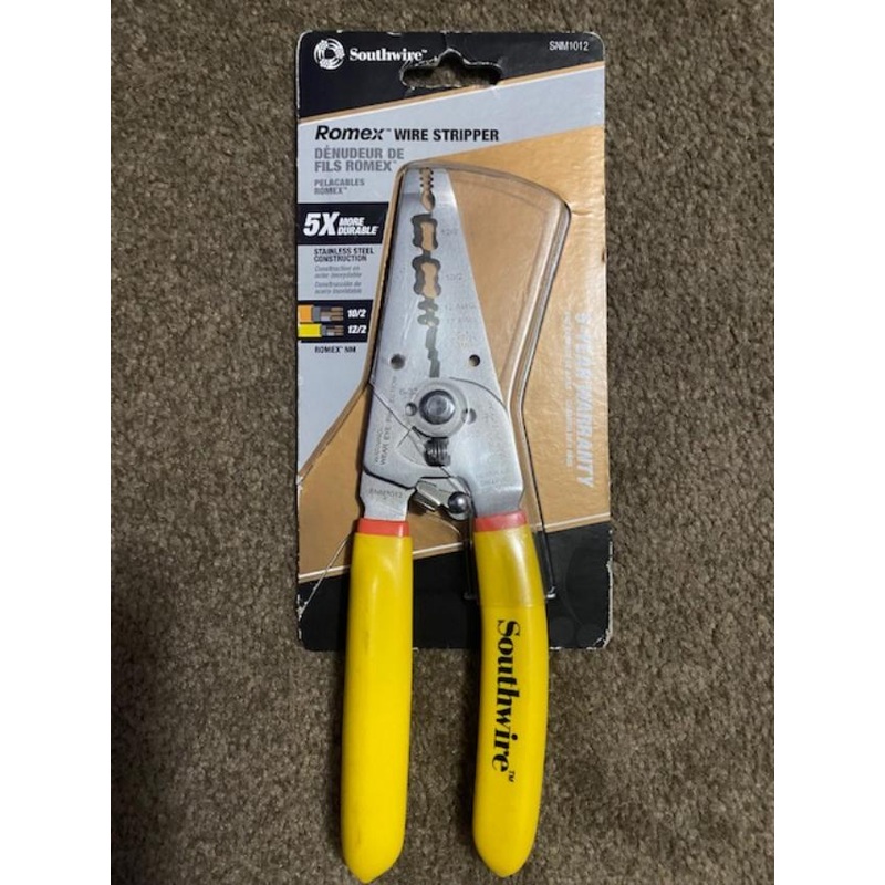 Southwire SNM1012 10-12 Awg Ergonomic Handles Nm Cable Wire Stripper/cutter
