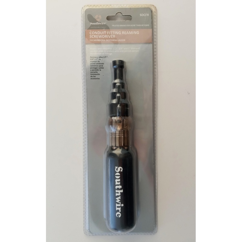 Southwire Tools SDCFR Conduit Fitting Reaming Screwdriver Heavy Duty