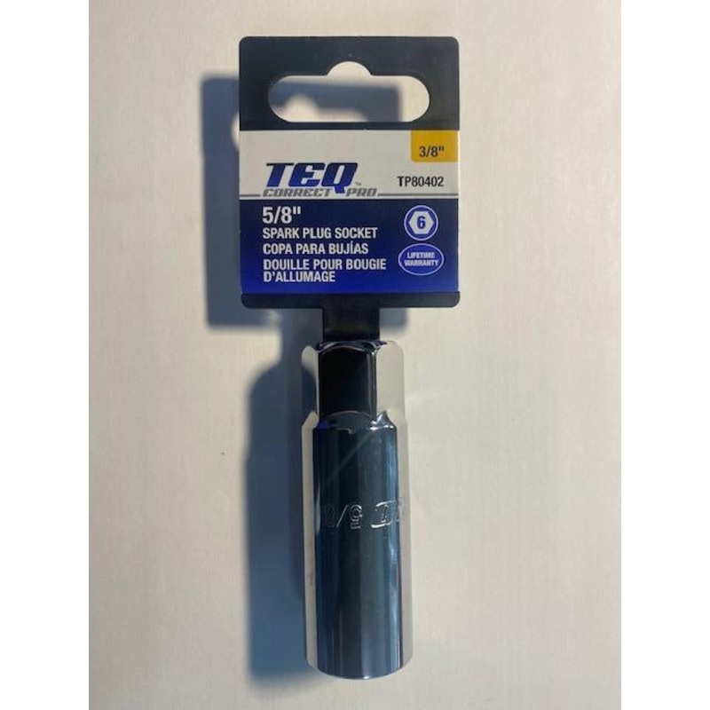 TEQ Correct TP80402 Professional 3/8" Drive Spark Plug Socket 5/8"
