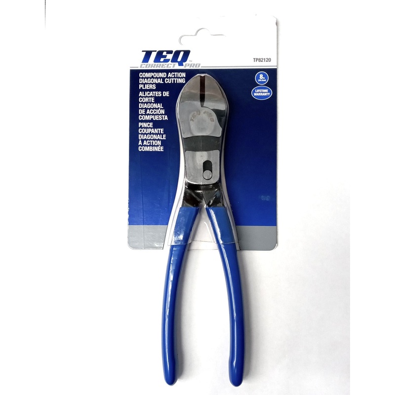 TEQ Correct TP82120 Professional 8" Compound Action Diagonal Cutting Plier