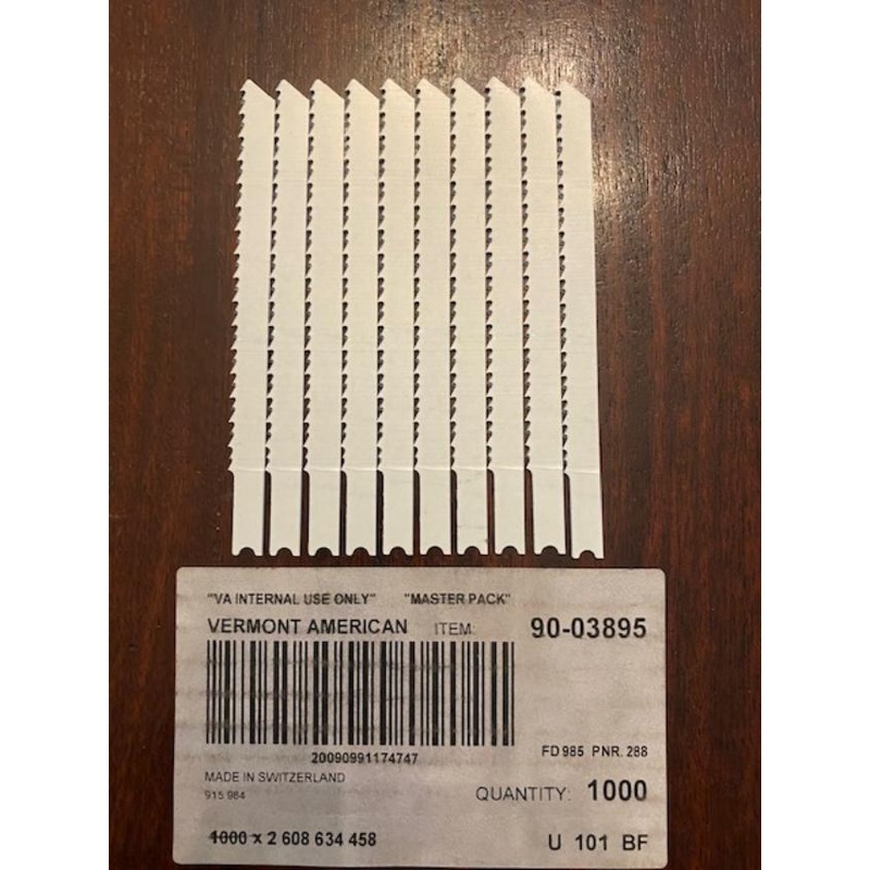Vermont American 90-03895 4" x 10tpi Universal Jigsaw Blades 10pcs Switzerland