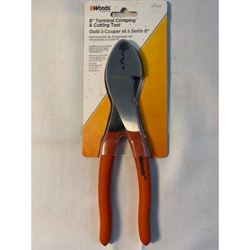 Woods 587500 8 Terminal Crimper/Cutting Tool Pliers