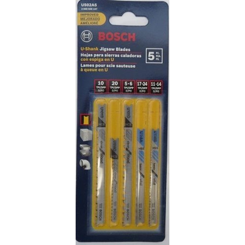 Bosch U502A5 U-Shank Jigsaw Blades 5pcs. #7