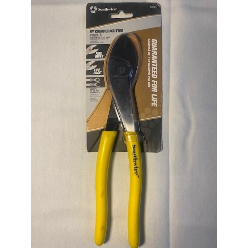 Southwire TCC9D 9-Inch Terminal Crimper/Cutter with Dipped Handles