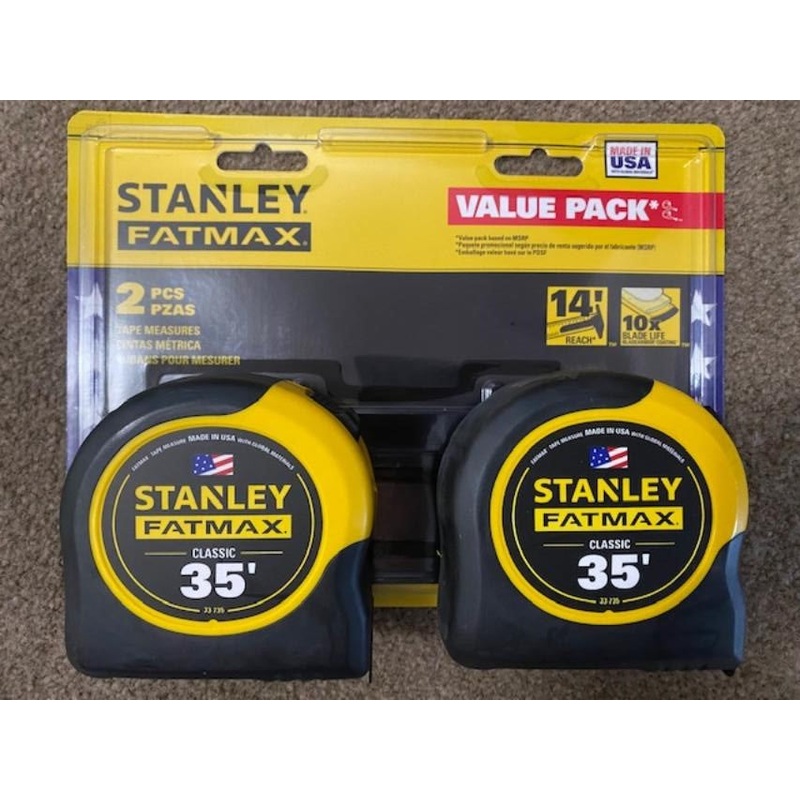 Stanley 33-735 35ft. FatMax Measuring Tape FMHT43261 2Pack USA