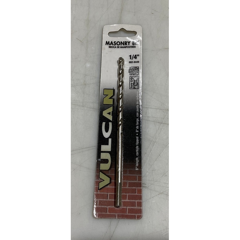 Vulcan 002-8449 1/4" x 6" carbide tipped masonry bit