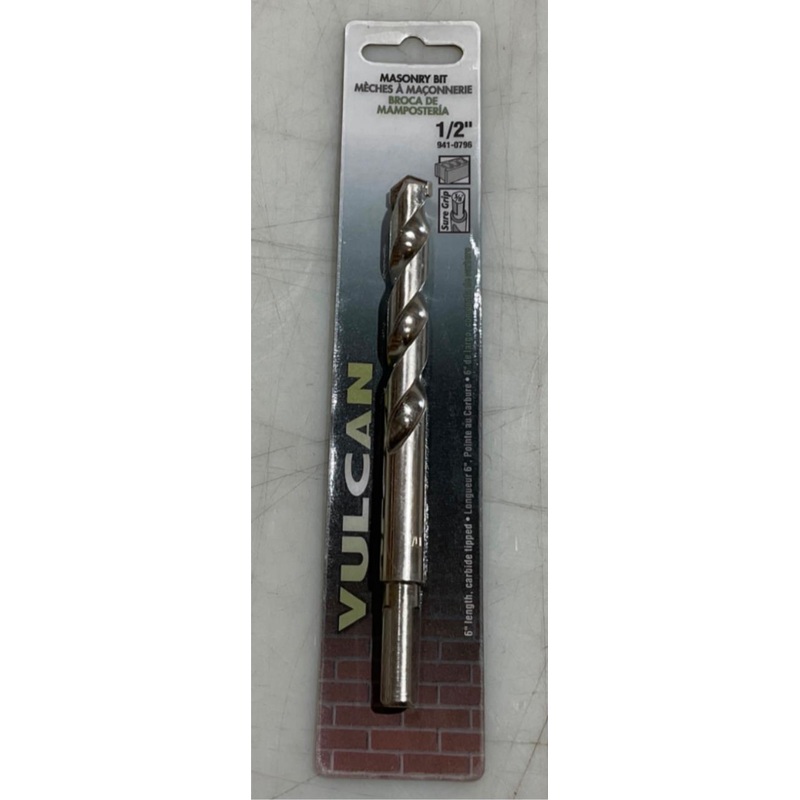 Vulcan 1/2" x 6" Carbide tipped Masonry bit