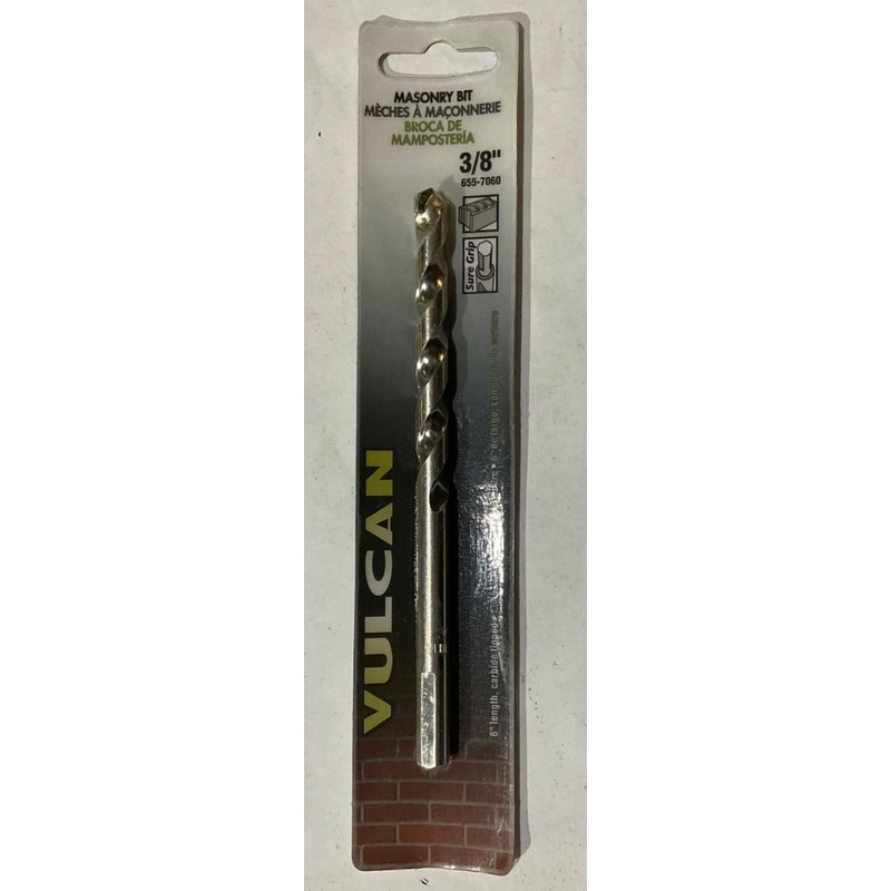 Vulcan 655-7060 3/8" x 6" Carbide tipped Masonry drill bit