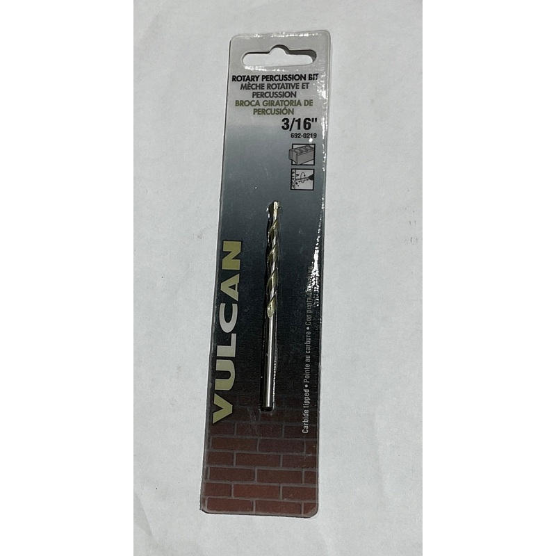 Vulcan 692-0219 3/16" Carbide tipped rotary percussion bit