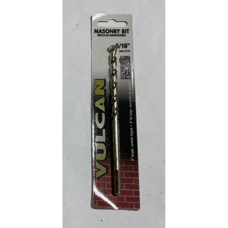 Vulcan 845-2716 5/16" x 6" Carbide tipped masonry bit