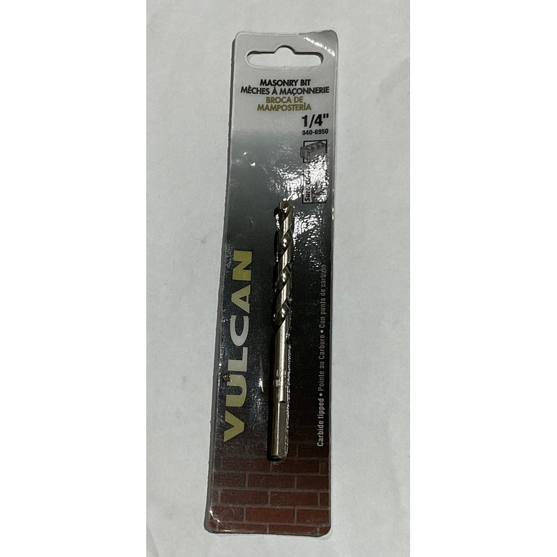 Vulcan 940-6950 1/4" Carbide tipped Masonry bit