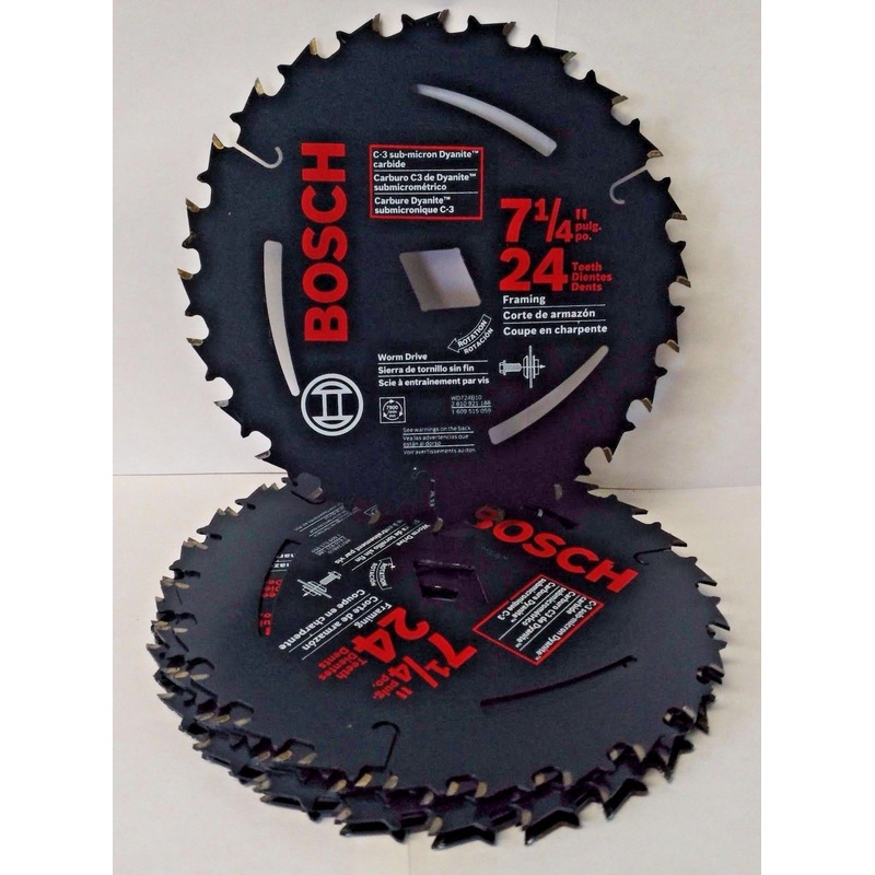 Bosch WD724B10 7-1/4" x 24T Circular Saw Blade Arbor Diamond Knockout Only 10PK