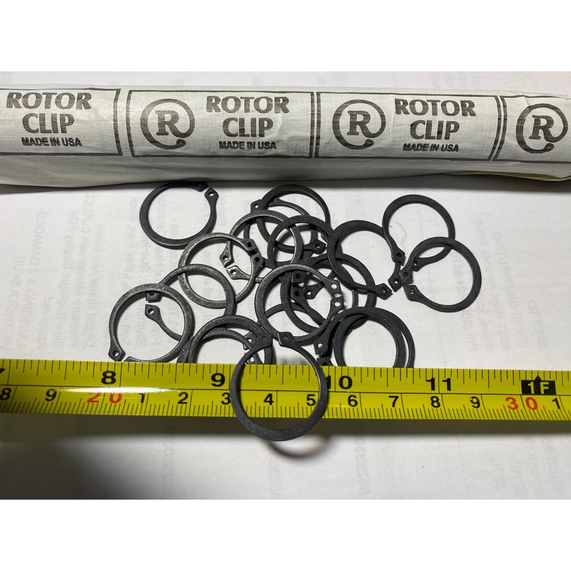 Rotor Clip 134001000 #81 Heavy Duty Carbon Steel, Black Phosphate Retaining Rings 20pcs.