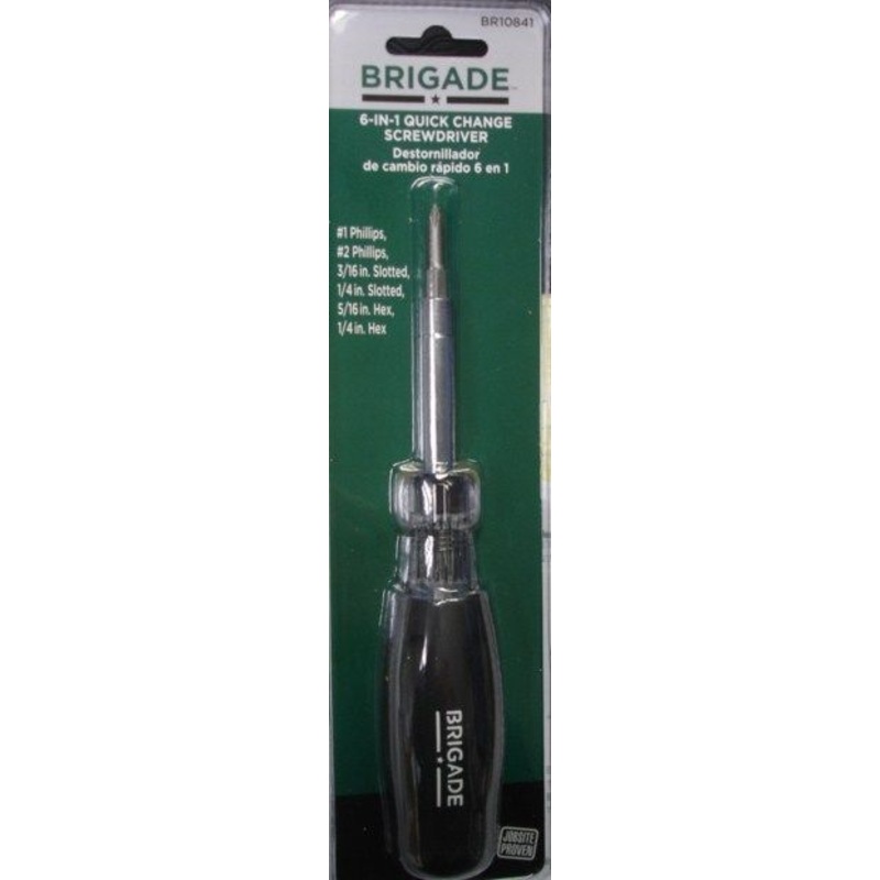 Brigade BR10841 6-in-1 Quick Change Screwdriver