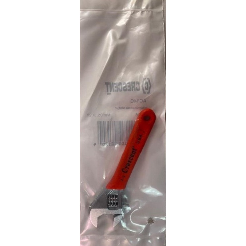 Crescent AC14C 4" Adjustable Wrench 1/2" Capacity Cushion Grip USA