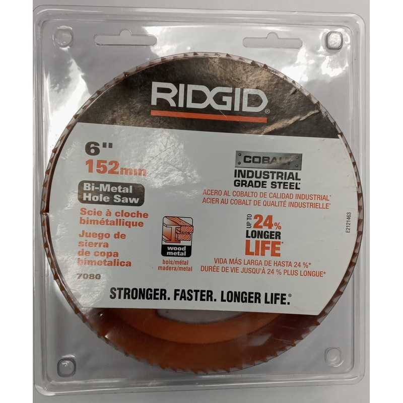 Ridgid 7080 Bi-Metal Hole saw  6" Cobalt Industrial Grade Steel