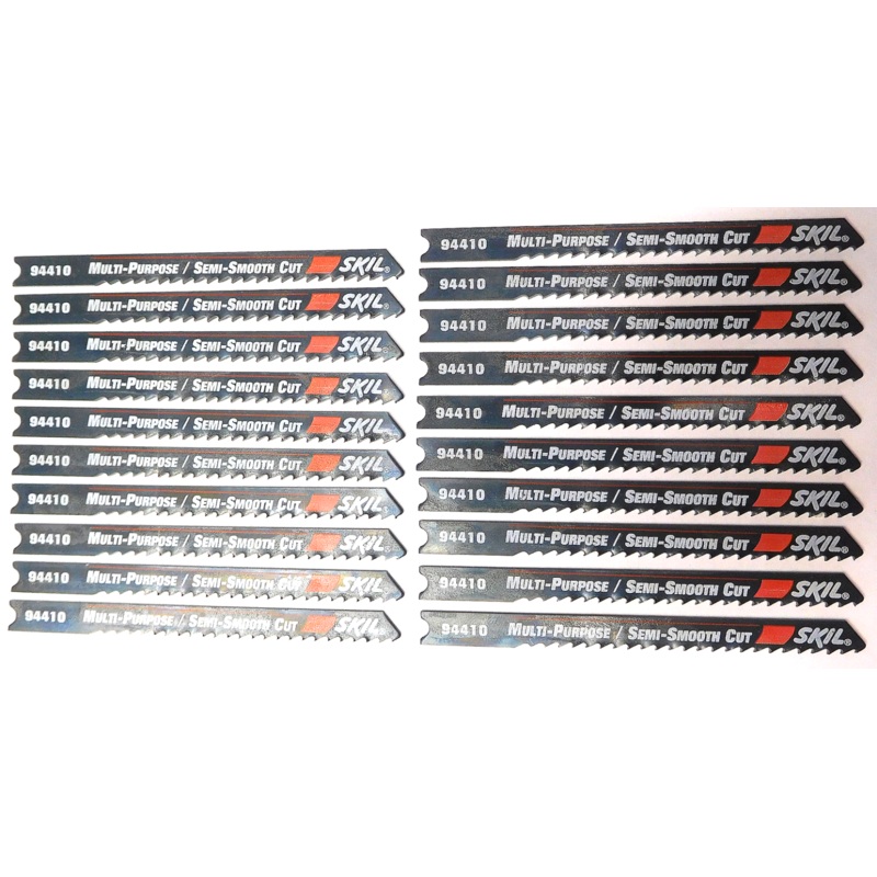 Skil 94410 3-1/8" x 10 TPI Multi-Purpose Jig Saw Blades 20pcs