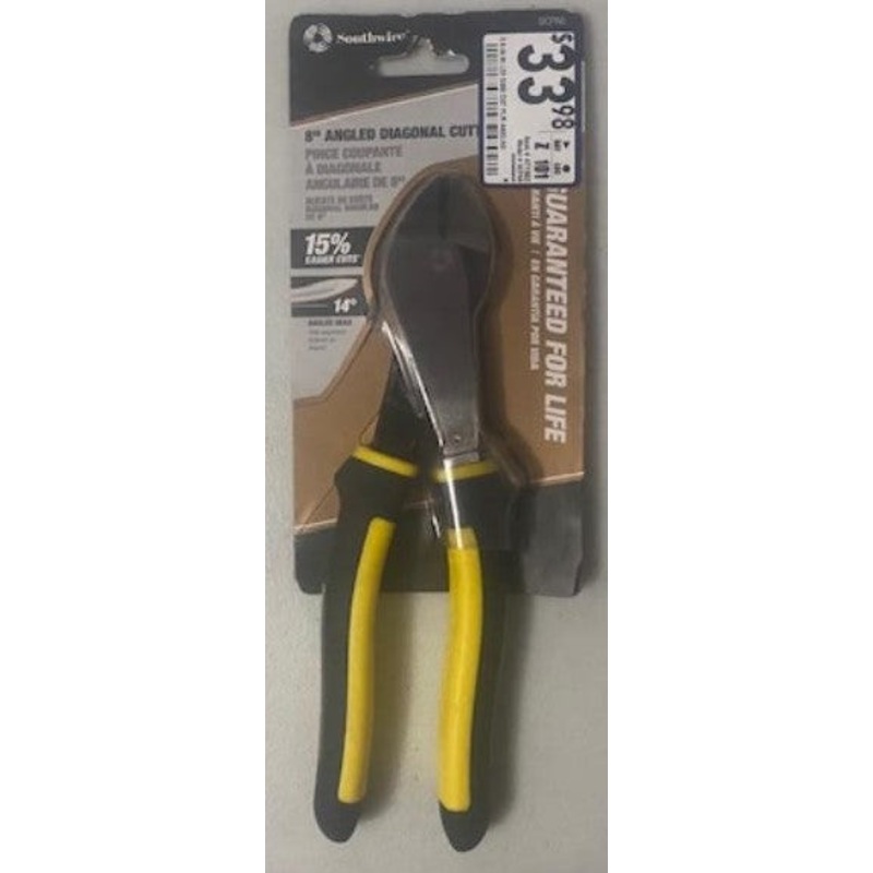 Southwire DCPA8 8" High Leverage Diagonal Cutting Pliers Angled Head