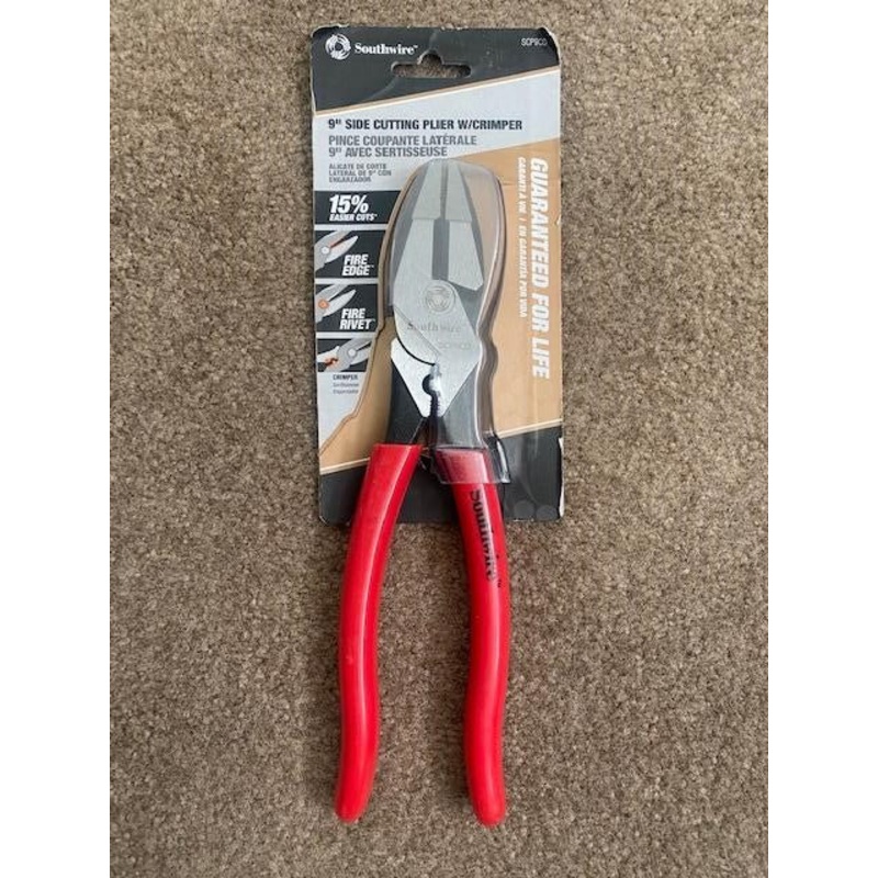 Southwire SCP9CD 9" Side Cutting Plier With Crimper
