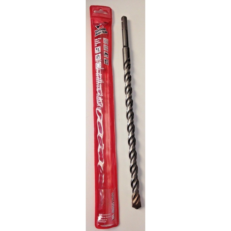 Vermont American 14221 1/2" x 10" x 12" SDS Plus Rotary Hammer Bit Germany