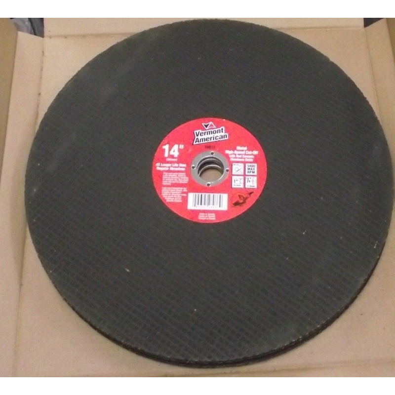 Vermont American 28037 14" Abrasive Metal Cutting Saw Blade 5 Pack Canada