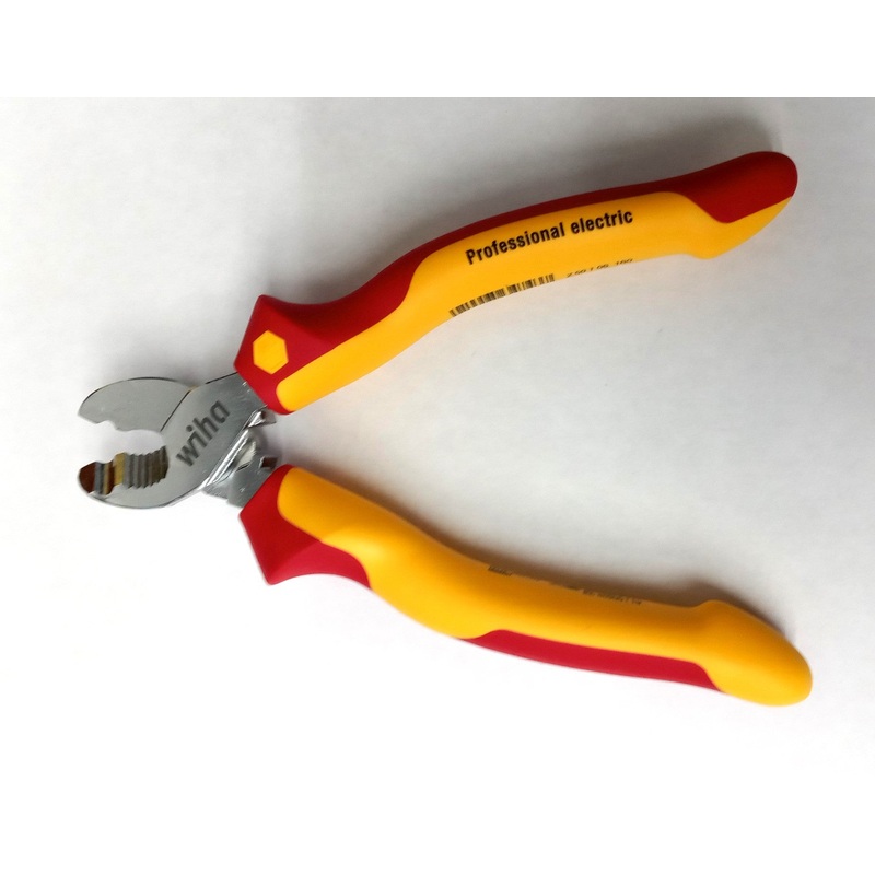 Wiha 32826 Insulated Serrated Edge Cable Cutters 6.3" Germany