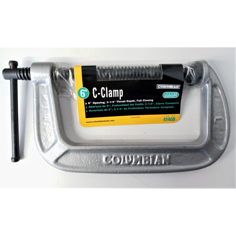 Columbian 41408 Carriage C-Clamp 6" Opening
