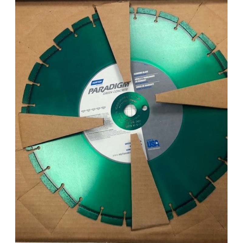 Norton Paradigm 70184647645 16" Green Concrete Diamond Saw Blade USA