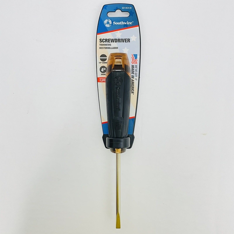 Southwire SD1/4C4-US 1/4 Cabinet Tip Screwdriver 4 Shank Made in USA