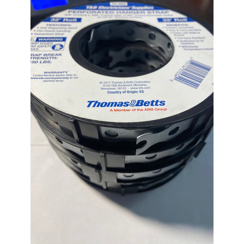 Thomas & Betts Steel Hanger Iron 150 Lbs. 32 ft. Roll 16-262 5 Rolls